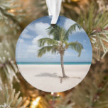 Tropische Strände | Eagle Beach, Aruba Ornament<br><div class="desc">Dieses phantastische Foto von Getty Images besticht durch eine einsame Palme am weißen Sand des Eagle Beach,  Aruba</div>