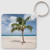 Tropische Strände | Eagle Beach, Aruba Schlüsselanhänger (Rückseite)