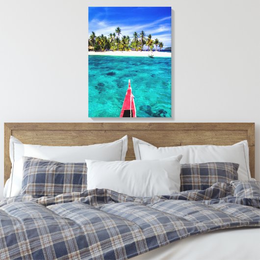 Tropische Strände | El Nido, Philippinen, Palawan Leinwanddruck (Insitu (Schlafzimmer))