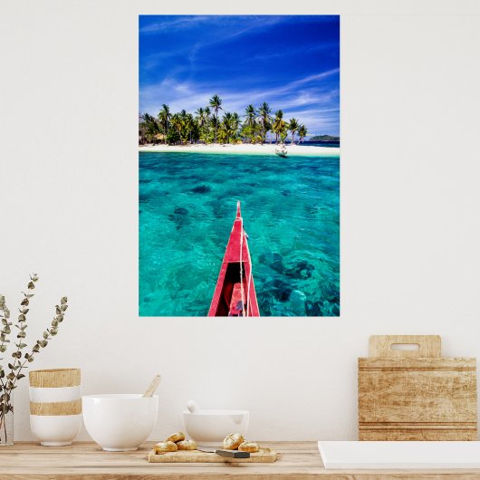 Tropische Strände | El Nido, Philippinen, Palawan Poster (Küche)