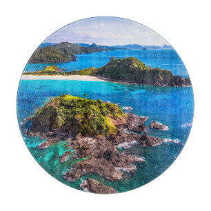 Tropische Strände El Nido Phillipines Schneidebrett