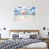 Tropische Strände | Flamingos Beach, Aruba Leinwanddruck (Insitu (Schlafzimmer))