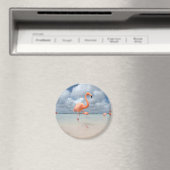 Tropische Strände | Flamingos Beach, Aruba Magnet (In Situ (Geschirrspüler))