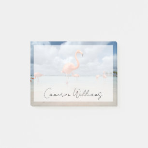 Tropische Strände Flamingos Beach, Aruba Post-it Klebezettel