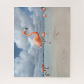Tropische Strände | Flamingos Beach, Aruba Puzzle (Vertikal)