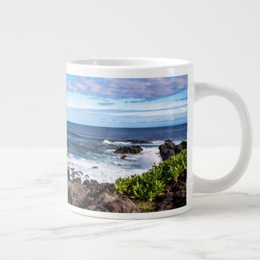 Tropische Strände | Haleakala National Park Maui Jumbo-Tasse (Rechts)