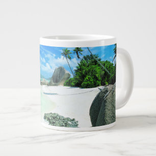 Tropische Strände Insel La Digue Jumbo-Tasse