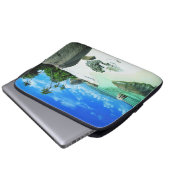 Tropische Strände | Insel La Digue Laptopschutzhülle (Vorne Knopf)