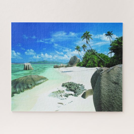 Tropische Strände | Insel La Digue Puzzle (Horizontal)