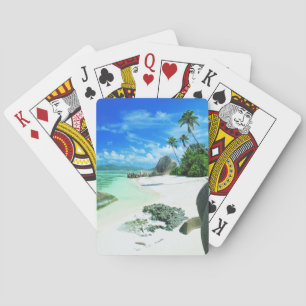 Tropische Strände   Insel La Digue Spielkarten