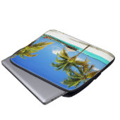 Tropische Strände | Insel & Lagune, Malediven Laptopschutzhülle (Vorne Knopf)