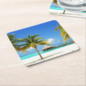 Tropische Strände | Insel & Lagune, Malediven Rechteckiger Pappuntersetzer (angewinkelt)