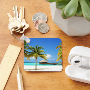 Tropische Strände   Insel & Lagune, Malediven Schlüsselanhänger