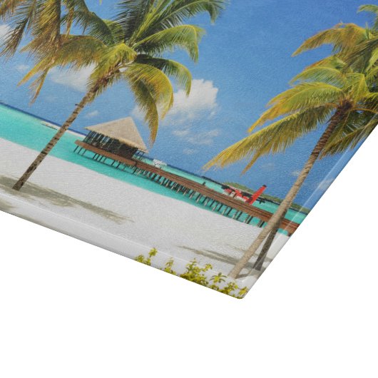 Tropische Strände | Insel & Lagune, Malediven Schneidebrett (Ecke)