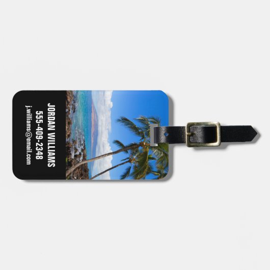 Tropische Strände | Insel Maui Hawaii Gepäckanhänger (Vorderseite horizontal)