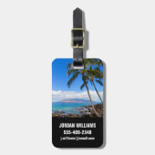 Tropische Strände | Insel Maui Hawaii Gepäckanhänger (Vorderseite vertikal)