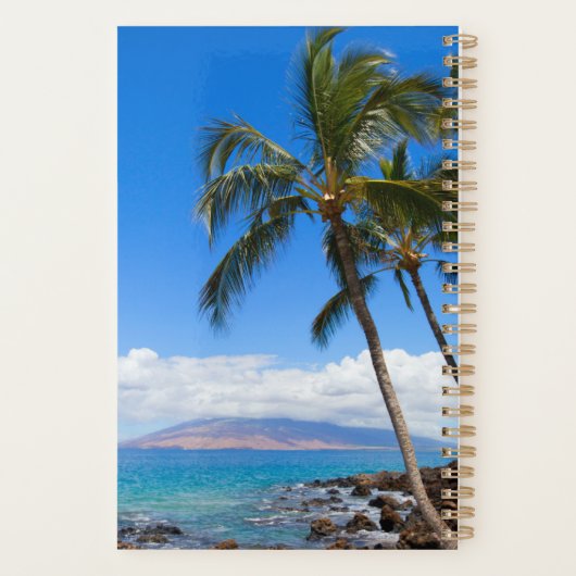 Tropische Strände | Insel Maui Hawaii Planer (Rückseite)