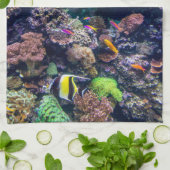 Tropische Strände | Korallenriff Geschirrtuch (Gefaltet)