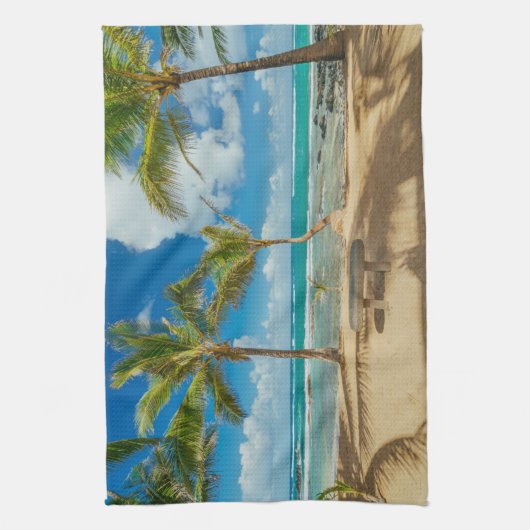 Tropische Strände | Kuau Cove Beach, Maui Hawaii Geschirrtuch (Vertikal)