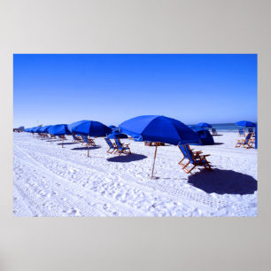 Tropische Strände Leitungswasser, Florida Poster