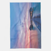 Tropische Strände | Maldives Bungalows Geschirrtuch (Vertikal)