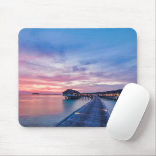 Tropische Strände Maldives Bungalows Mousepad