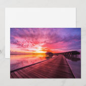 Tropische Strände | Malediven Sunset Dankeskarte (Vorne/Hinten)