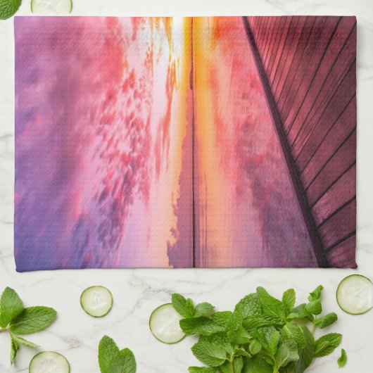 Tropische Strände | Malediven Sunset Geschirrtuch (Gefaltet)