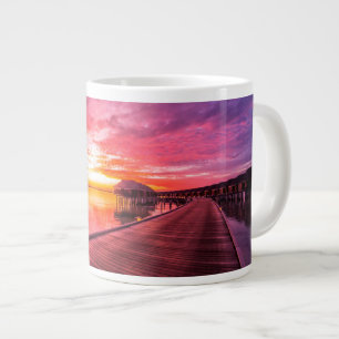 Tropische Strände Malediven Sunset Jumbo-Tasse