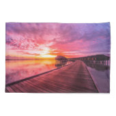 Tropische Strände | Malediven Sunset Kissenbezug (Rückseite)