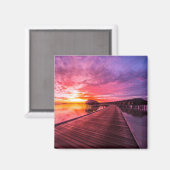 Tropische Strände | Malediven Sunset Magnet (Vorderseite/Rückseite)