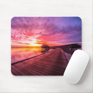 Tropische Strände Malediven Sunset Mousepad