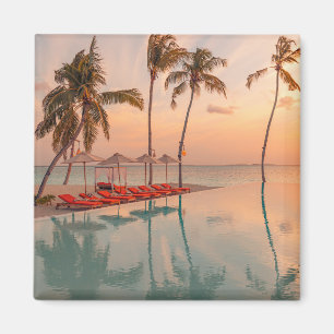 Tropische Strände   Malediven Tropical Beach & Poo Magnet