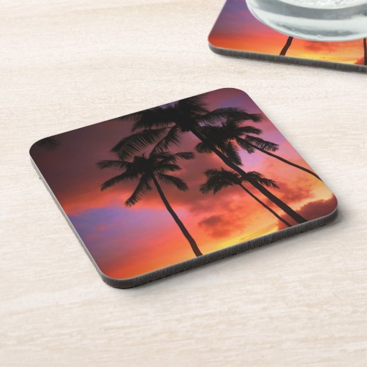 Tropische Strände | Maui Hawaii Getränkeuntersetzer (Linke Seite)