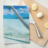 Tropische Strände | Motu Tofari Beach, Bora Bora Geschirrtuch (Viertel Falte)