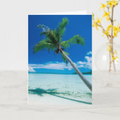 Tropische Strände | Motu Tofari Beach, Bora Bora Karte (Gelbe Blume)