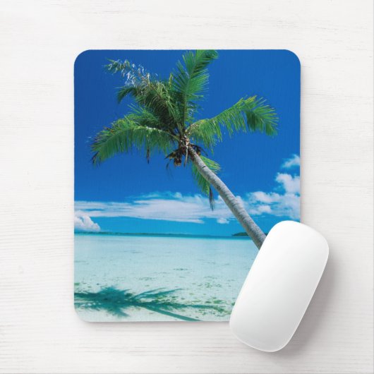 Tropische Strände | Motu Tofari Beach, Bora Bora Mousepad (Mit Mouse)