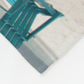 Tropische Strände | Palm Beach, Aruba Fleecedecke (Ecke)