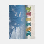 Tropische Strände | Palm Beach, Aruba Fleecedecke (Vorderseite)