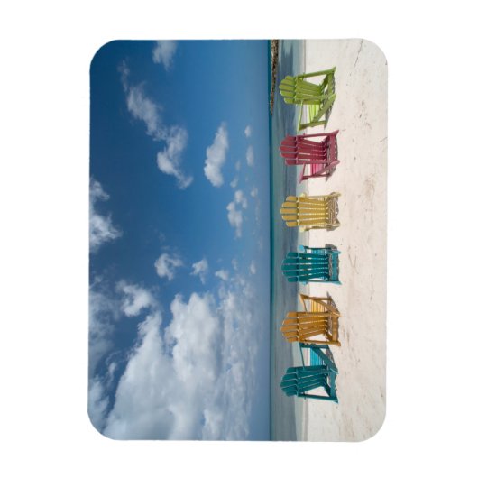 Tropische Strände | Palm Beach, Aruba Magnet (Vertikal)