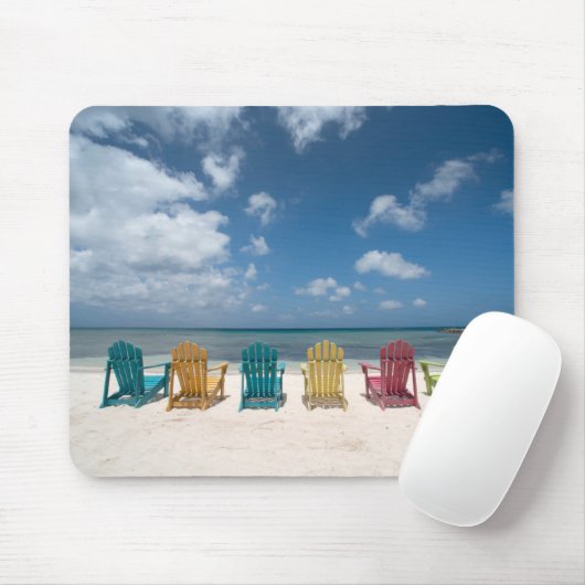 Tropische Strände | Palm Beach, Aruba Mousepad (Mit Mouse)