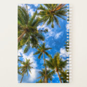 Tropische Strände | Palmen auf blauem Himmel Planer (Rückseite)