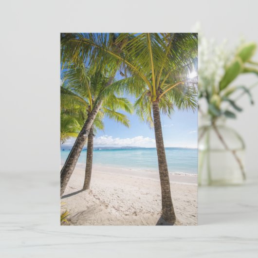 Tropische Strände | Philippinen Dankeskarte (Stehend Vorderseite)