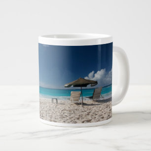 Tropische Strände   Sandstrand, Anguilla Jumbo-Tasse