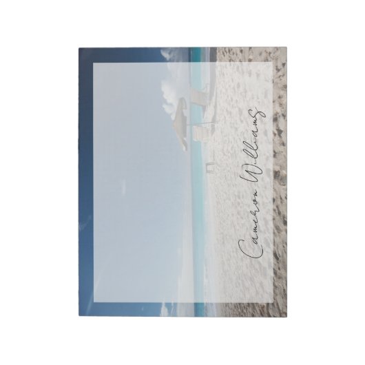 Tropische Strände | Sandstrand, Anguilla Notizblock (Rotiert)