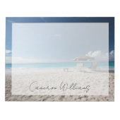 Tropische Strände | Sandstrand, Anguilla Notizblock (Vorderseite)