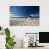 Tropische Strände | Sandstrand, Anguilla Poster (Heimbüro)