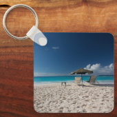 Tropische Strände | Sandstrand, Anguilla Schlüsselanhänger (Vorderseite)