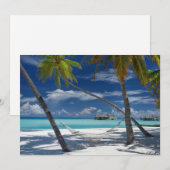 Tropische Strände | Sandstrand, Malediven Dankeskarte (Vorne/Hinten)