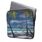 Tropische Strände | Sandstrand, Malediven Laptopschutzhülle (Vorderseite Links)